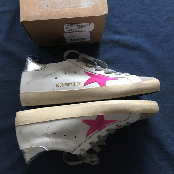 Golden Goose Superstar White/Navy/Multi sz 39 NIB - Picture 4 of 7